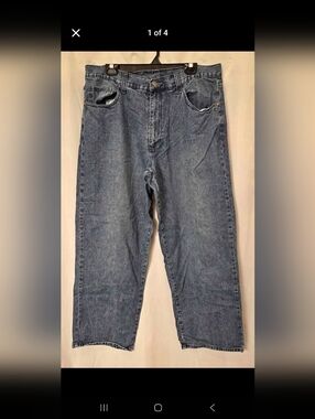Relaxed Fit Men's Blue Denim Jeans